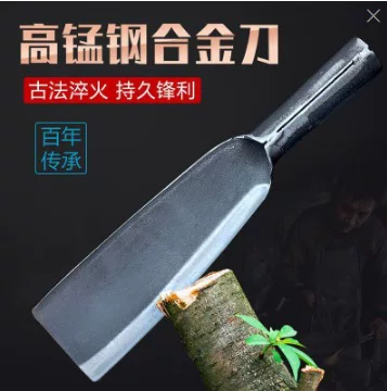 Ручная ковка, марганцовистая сталь, нож для рубки дров, дорожный нож-сабля для разрезания бамбука и раскалывания дров, сельскохозяйственный инструмент