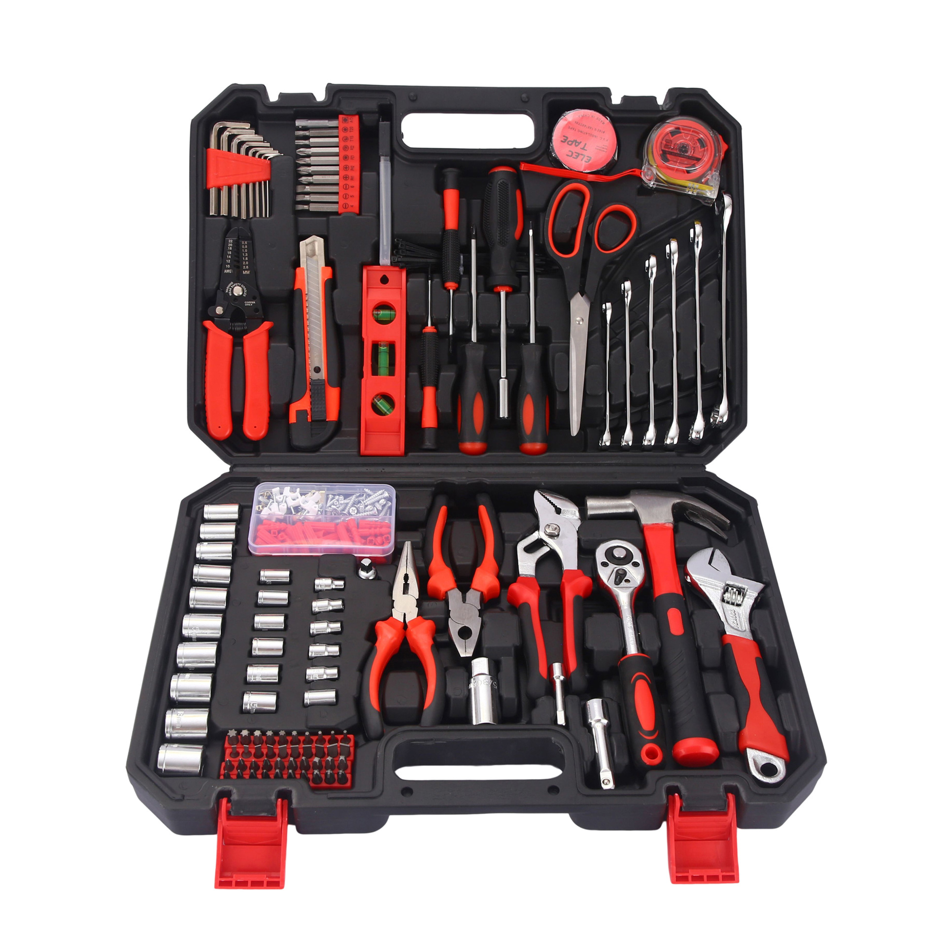 Hardware herramientas eléctricas traje multifuncional hogar conjunto de herramientas de combinación de litio taladro eléctrico reparación traje al por mayor