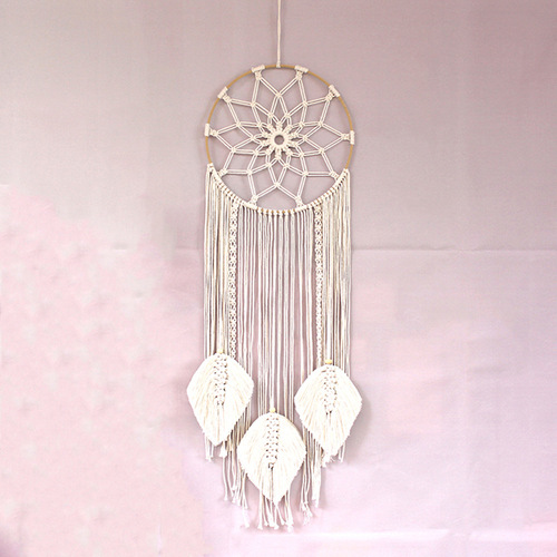 Nordic Style Instagram Wall Hanging Cotton Rope Weaving Dream Catcher Home Interior Fashion Trend Background Wall Decor