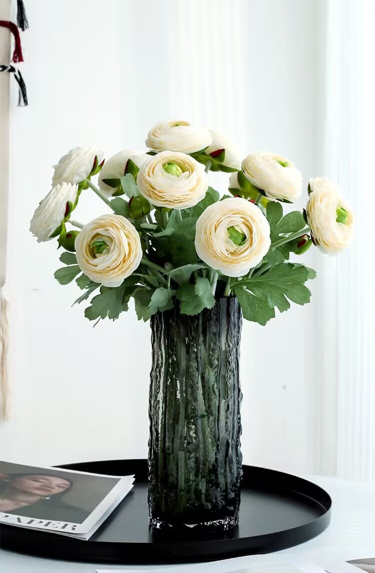 仿真露莲仿真花植绒绢花婚庆家居装饰摄影道具人造花仿真牡丹批发假花详情11