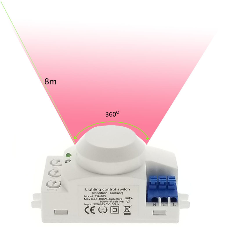 微波雷达感应开关光控多普勒5.8G感应器楼道220vLED智能灯具