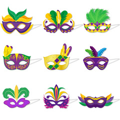 跨境狂歡節手工DIY化妝舞會表演面罩嘉年華主題紙質面具裝飾用品