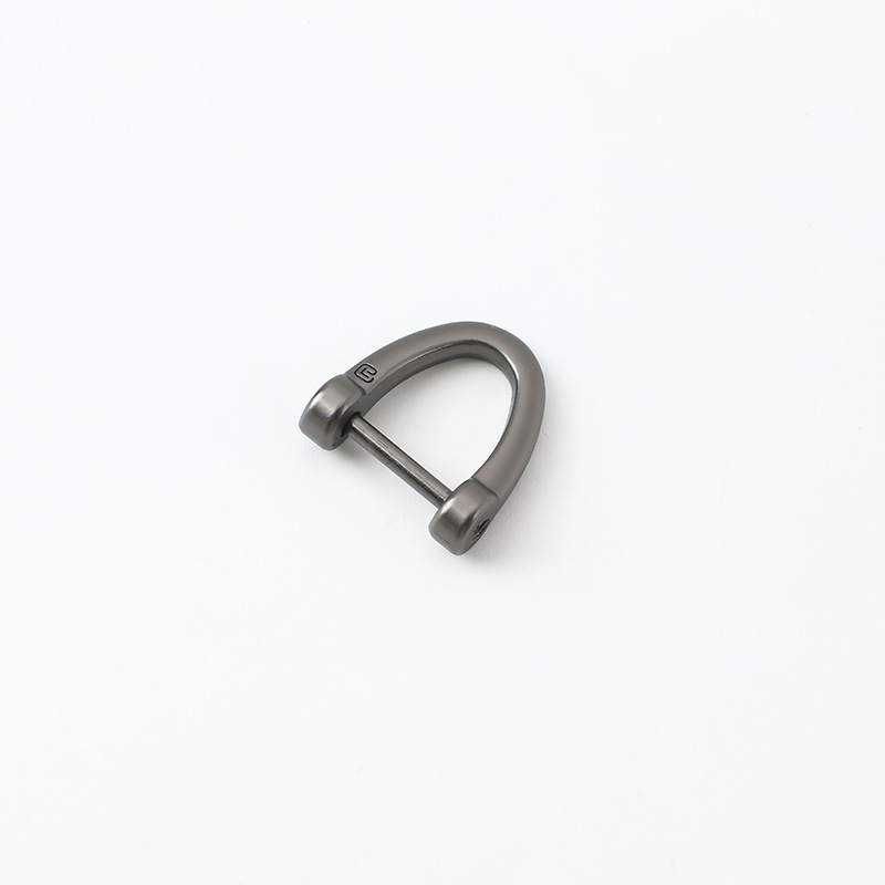Hebilla Horseshoe en D para Bolsos 17mm de Aleación de Zinc Giratoria para Llaveros de Coche