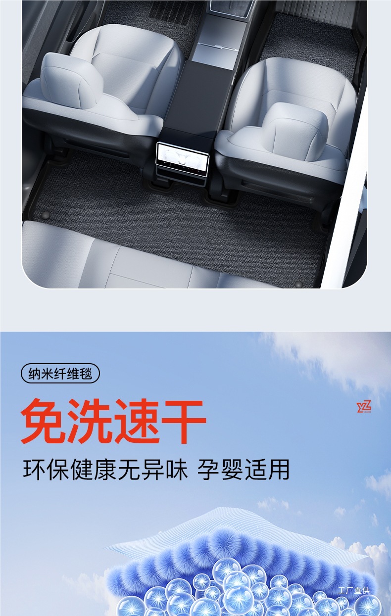 Yz Is Suitable for the New Tesla Model 3Y Special Floor Mats Modely All-Inclusive Floor Mats Tpe Car Accessories Peihui