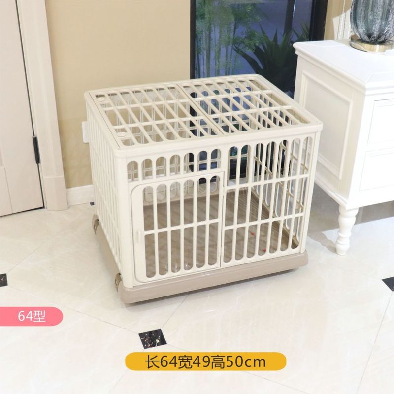狗笼子小型犬猫笼子宠物笼子家用室内中型犬猫狗别墅树脂笼子|undefined