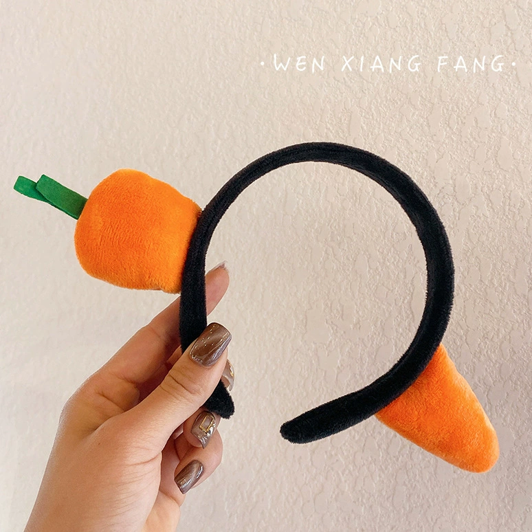  head carrot головной убор, шпильки, человеческая голова для взрослых, милый аксессуар для волос, забавная акула