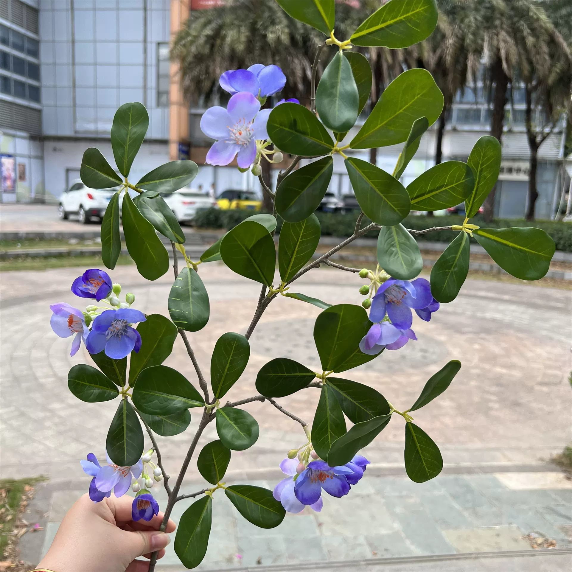 ins风仿真花装饰花卉梧桐花插花造树好物桌面迷你假花摆放小摆件