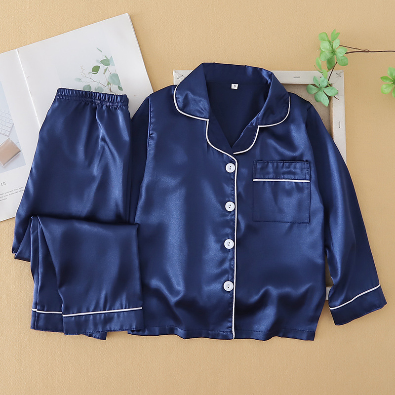 Sudadera larga - azul oscuro con seda de hielo