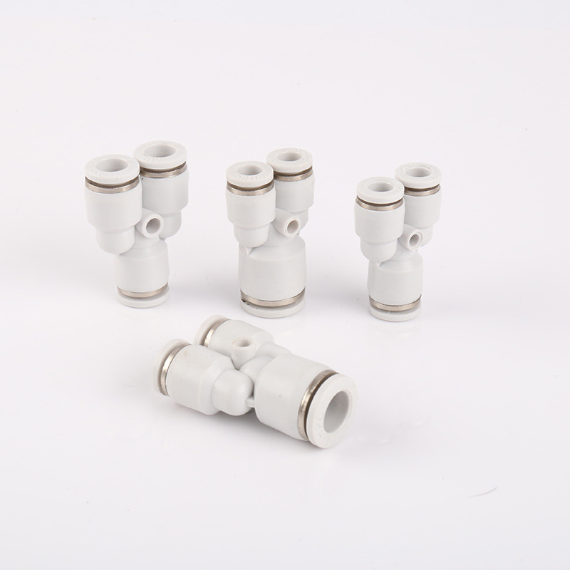 销售MPW Y型三通变径气动快插接头