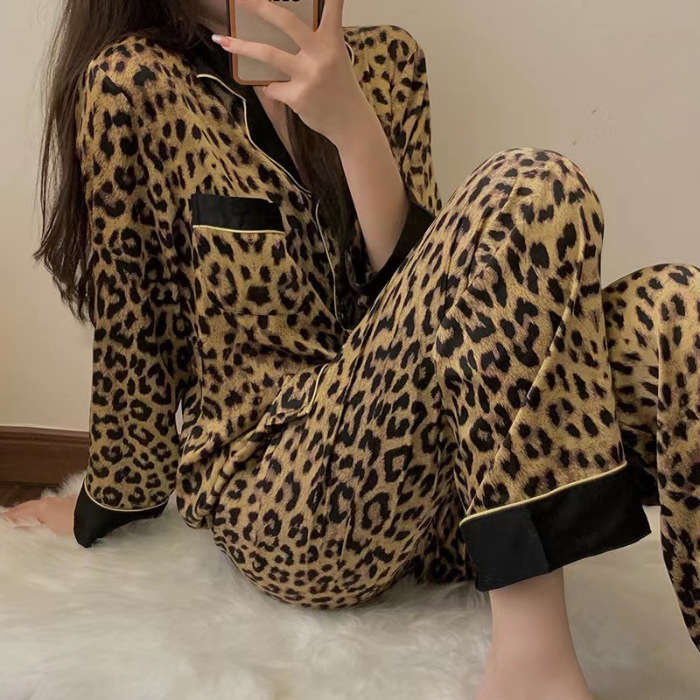 Zd - 934 - 8 estampado de leopardo marrón