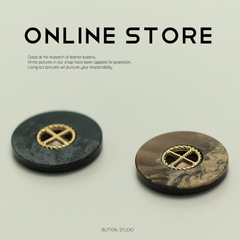 MOSN Cross-eyed Button Resin Small Perfume Lady Glamour Style Coat Sweater Button Suit Style Cardigan Button