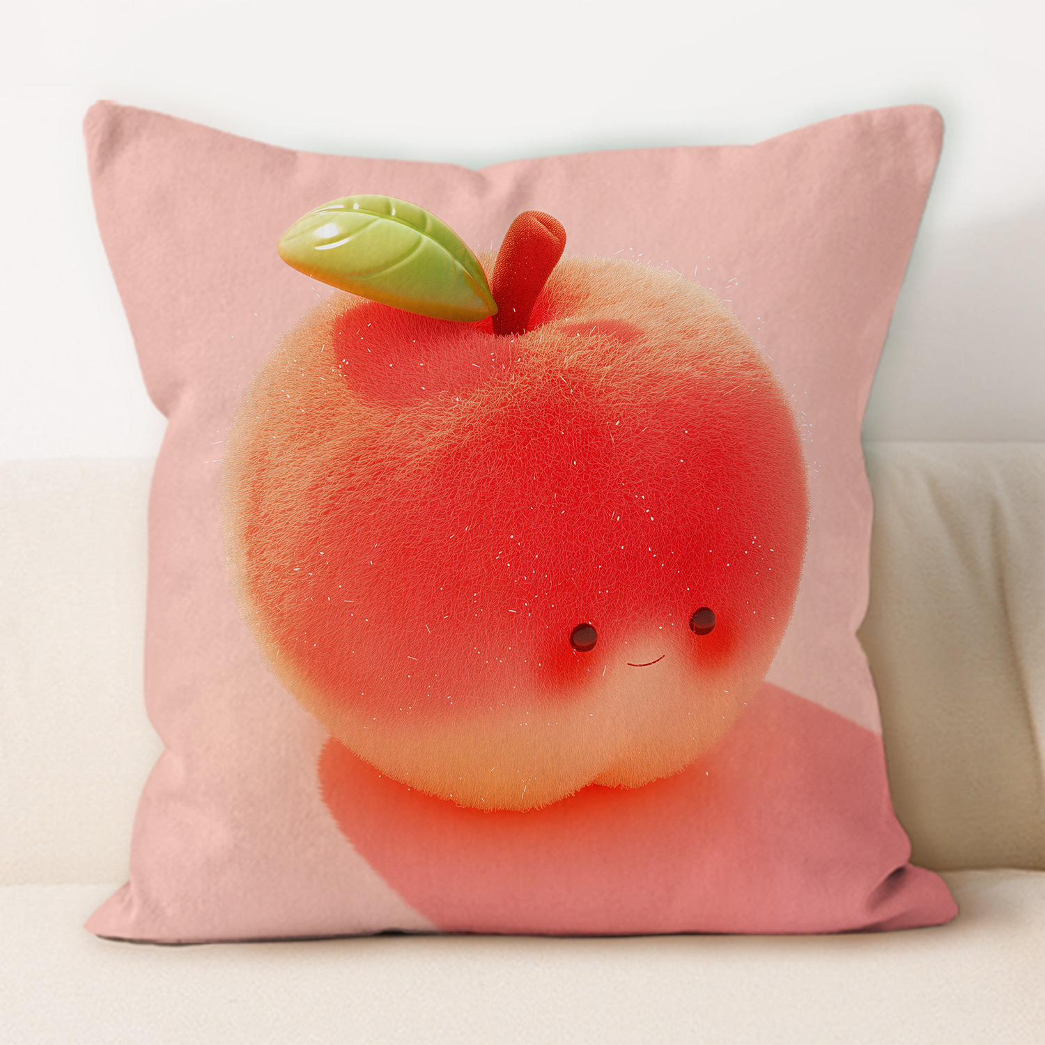 almohada de frutas de peluche almohada de oficina almohada de almuerzo almohada de protección de cintura moderna y simple almohada de almohada de oficina