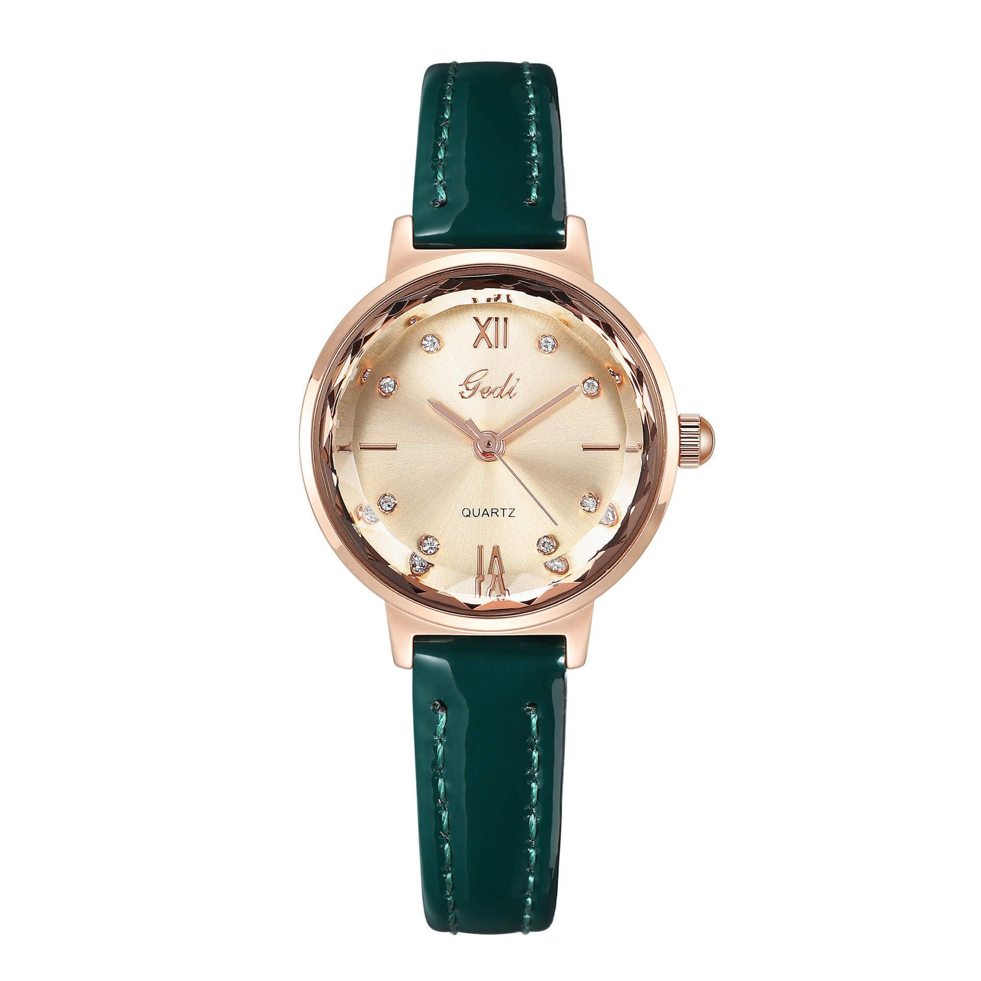 Exquisite Women's Quartz Watch Gedi Diamond Cut Waterproof Niche_voghion.com