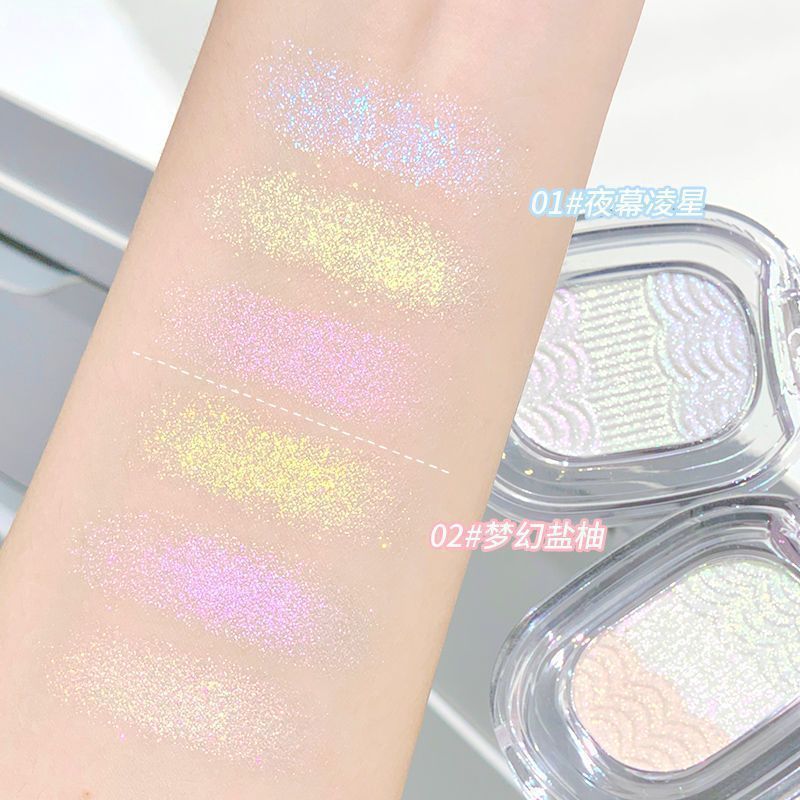 Paleta de sombra de ojos degradada de alto brillo de puré de papas