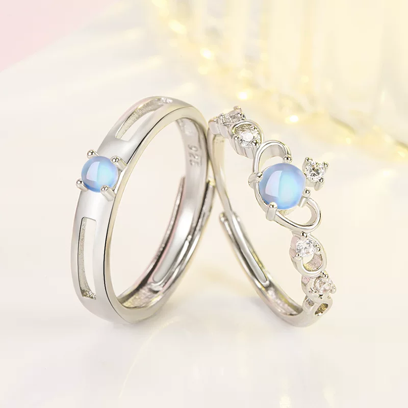 Tmall, one size ring for men and women for beloved, moonstone