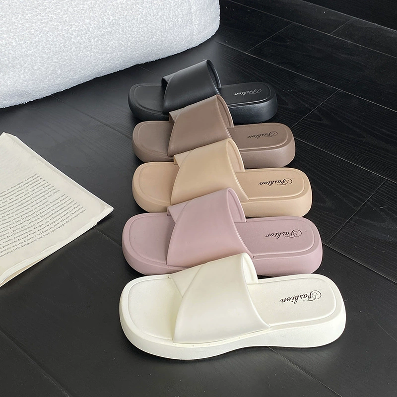 Трансграничные взрывные 2024 новые тапочки женские летние носить толстые подошвы