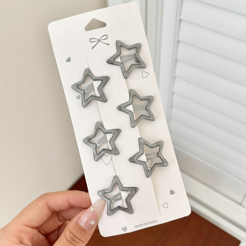 Sweet girl star clip para el cabello 2025 nuevo clip para el cabello de bebés femininos clip para el cabello lateral clip para el cabello de color