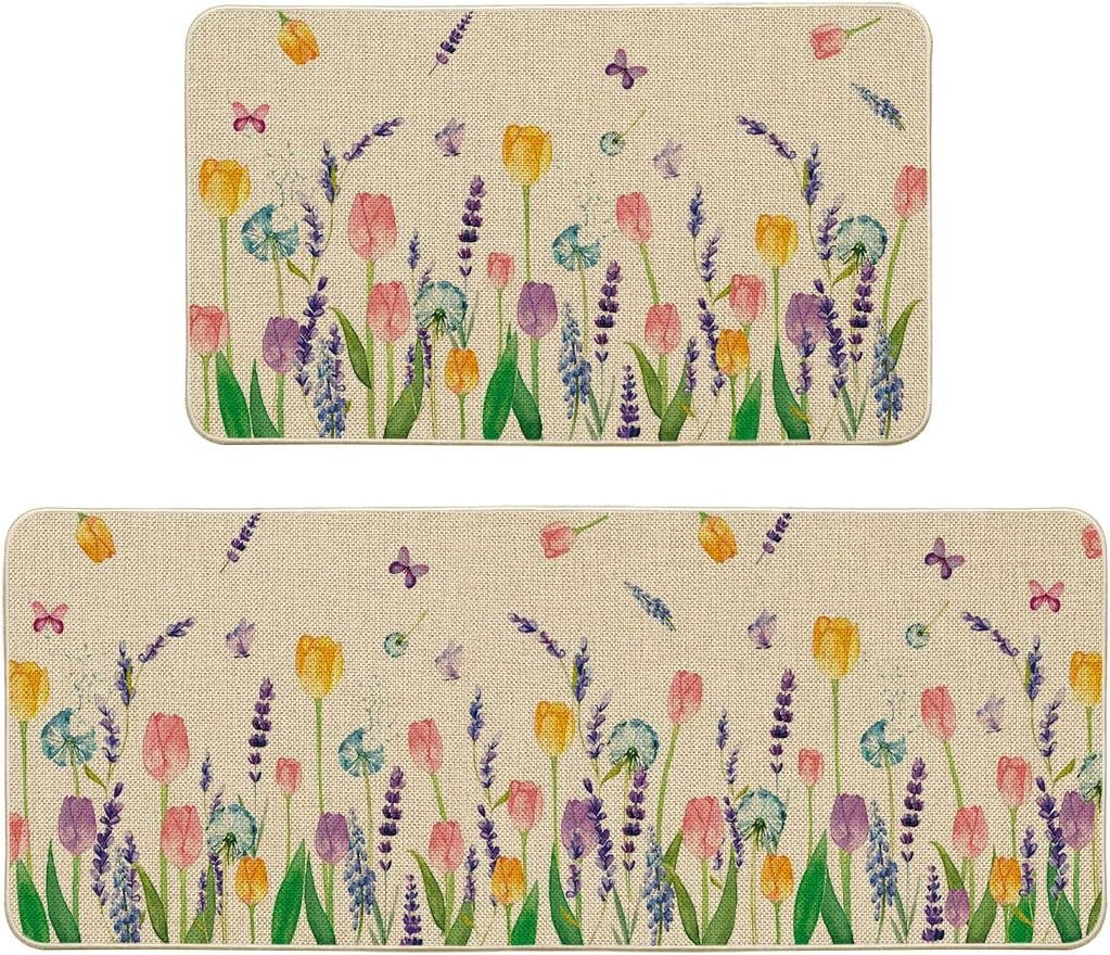 decorazione per le feste con fiori tappetino da cucina tappetino lungo assorbente tappetino da cucina che assorbe l'olio zerbino per la porta di casa_voghion.com