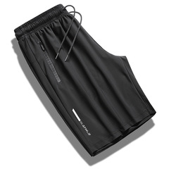 Men's Summer Thin Loose Large Size Elastic Casual Sports Short Pants Breathable Quick Dry Five-Finger Pants