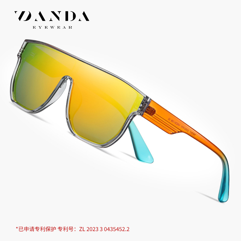 Nuevas gafas de sol polarizadas transfronterizas marca de moda europea y americana gafas de sol de colores TR7547 hombres y mujeres de las mismas gafas de sol de alta calidad