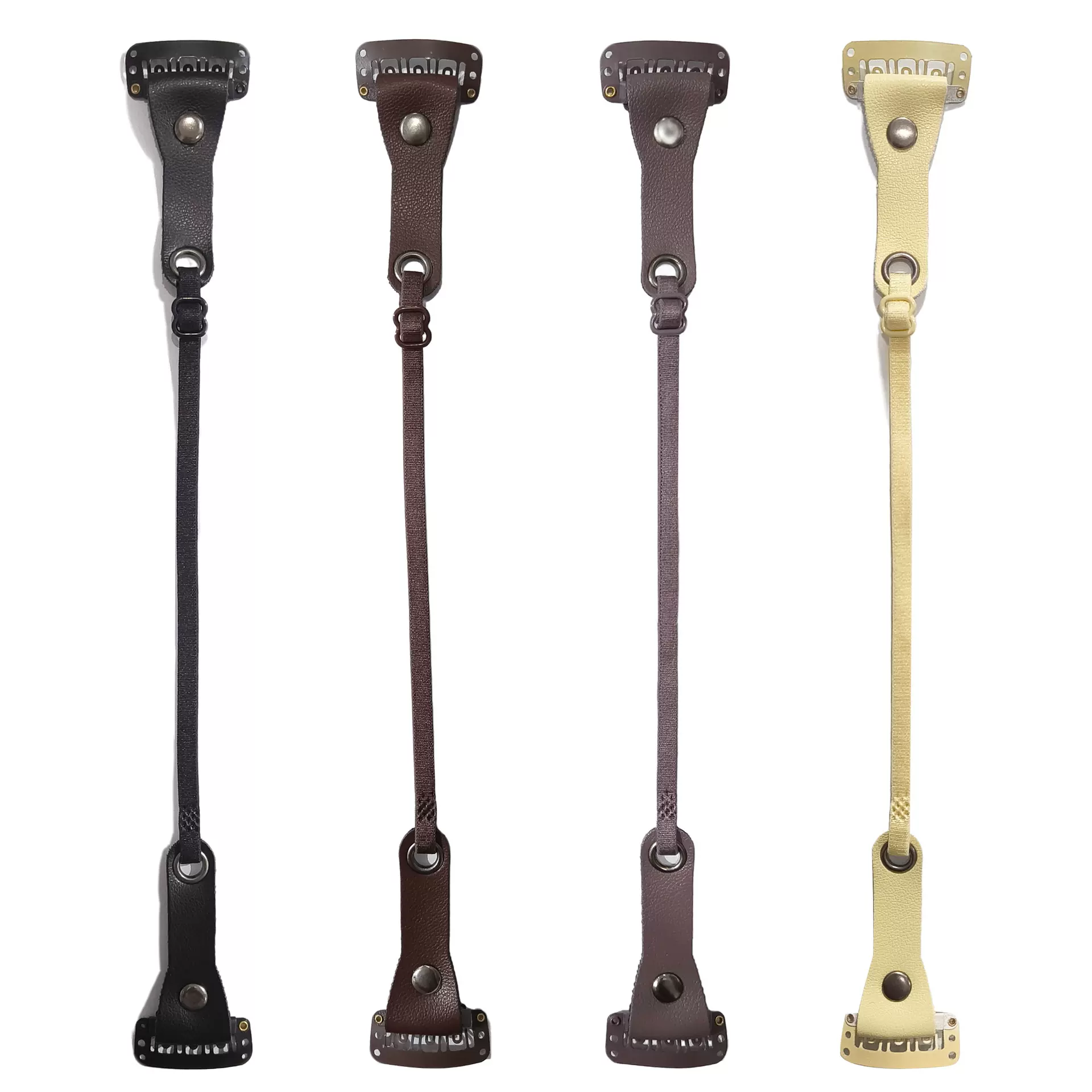 工厂直销跨境脸部提拉隐形发带面部提拉可调节发带神器皮革肩带