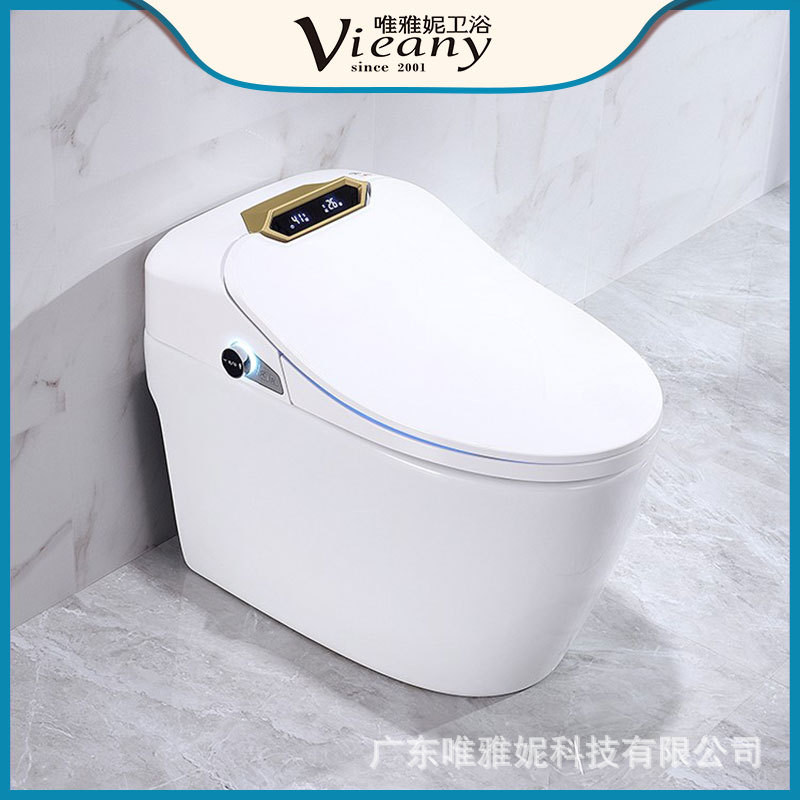 Inodoro inteligente para el hogar inodoro integrado con tanque de agua volteado automático eléctrico ahorro de agua instantáneo inodoro caliente versión de alta gama