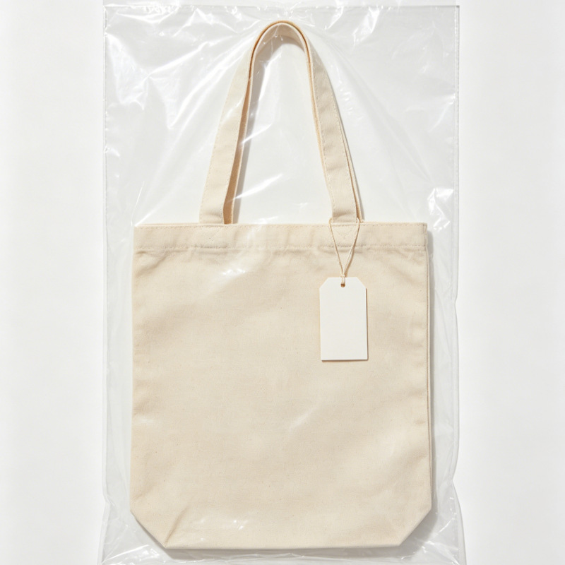 Solid Color Canvas Wide Strap Tote Bag 38
