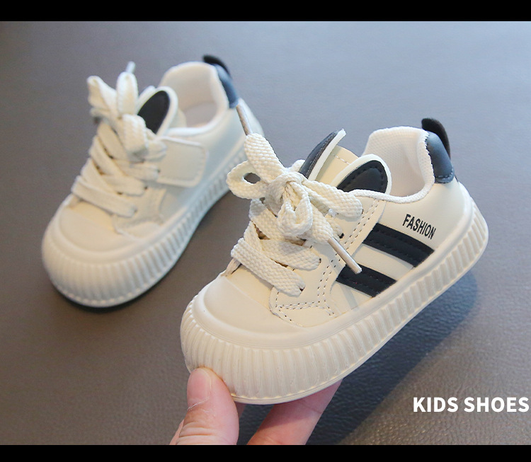 Fréijoer an Hierscht Puppelchersschong mat mëller Sohle, rutschfester Foussgänger, wäiss, virschoulesch Liederuewerfläch fir Kanner_voghion.com