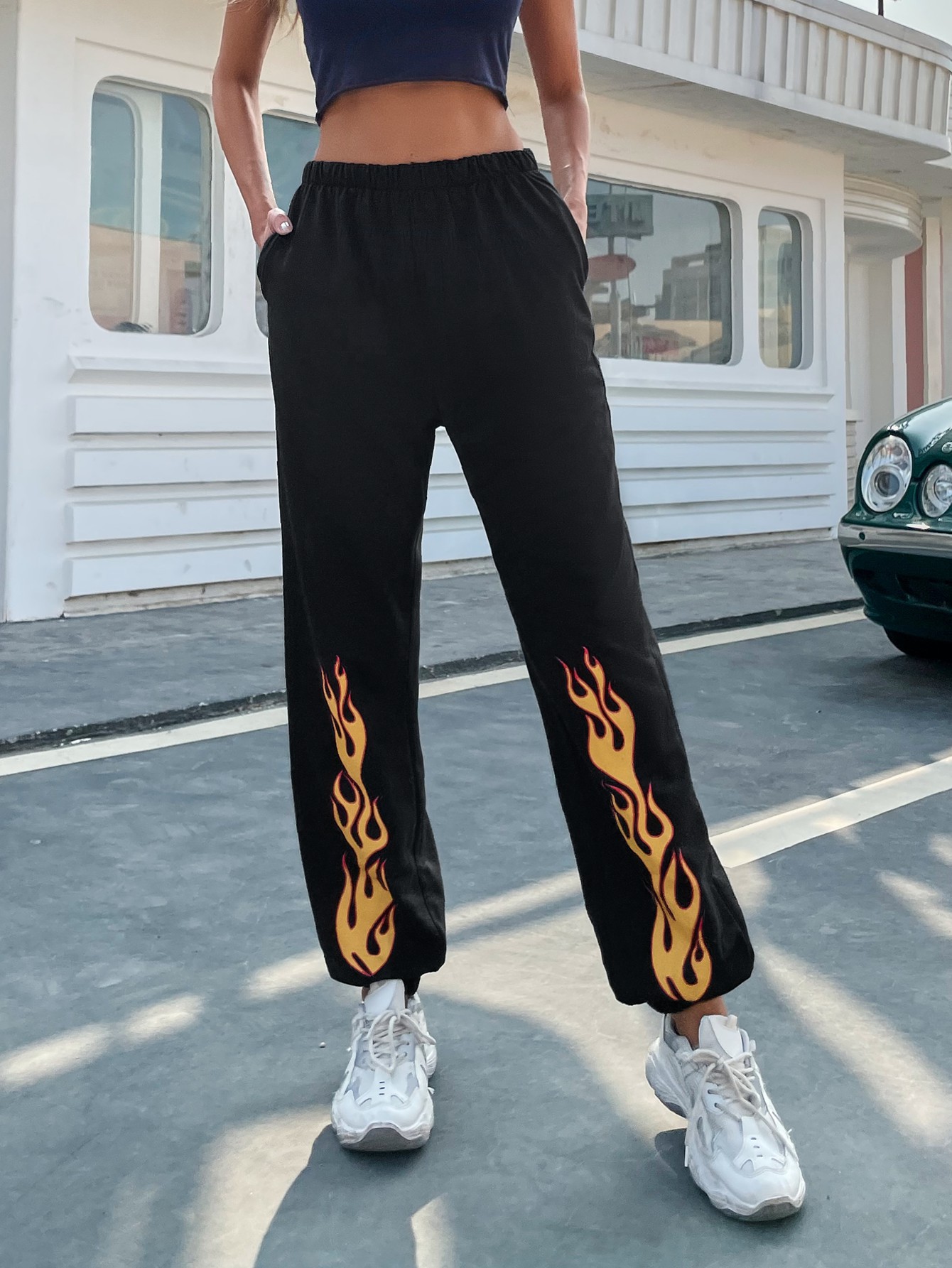 spring and summer women s printed high waist pants nihaostyles wholesale clothing NSJM80527