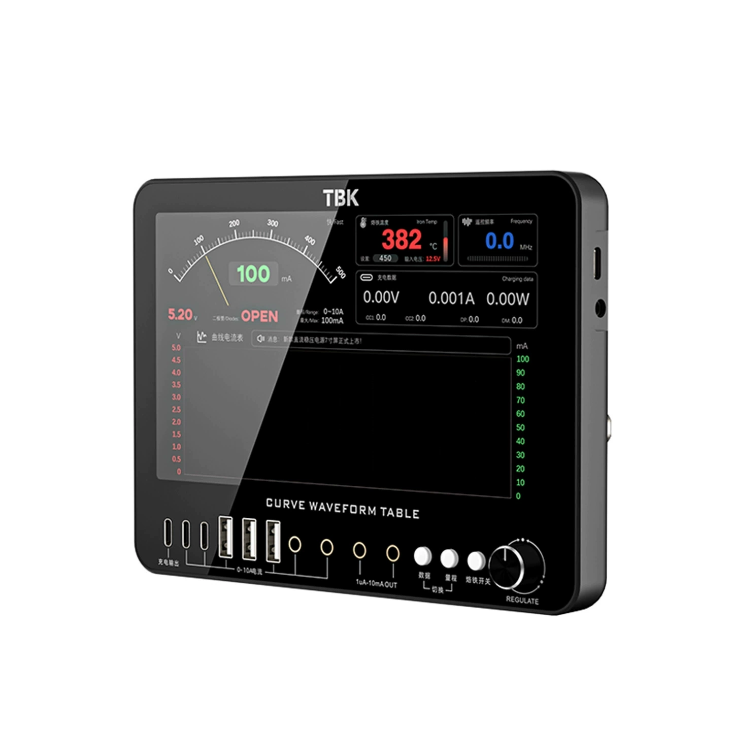 TBK D7 curve ammeter car key frequency measurement simple oscilloscope diode gear charging test table