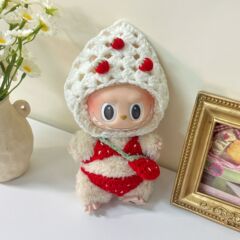 Labubu ラブブ フルーツシリーズ 新作ベビー服 ビキニ 手かぎ針編みセット 人気 17cm 工場直販