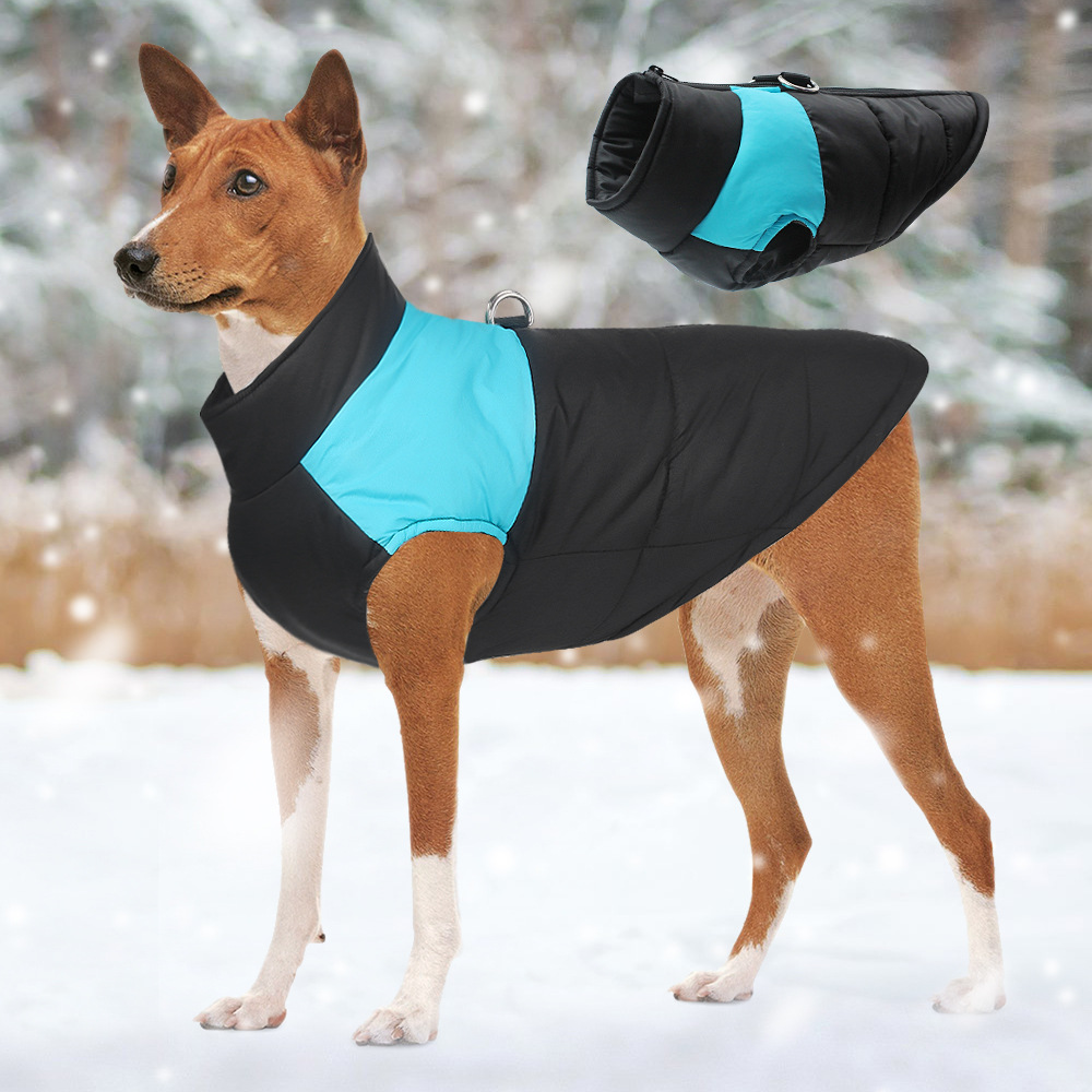 Cross-border hot selling pet clothes autumn and winter thickened warm dog clothes windproof pet cotton coat wholesale