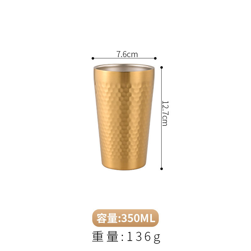 350ml 해머드 물컵(샌딩 골드)