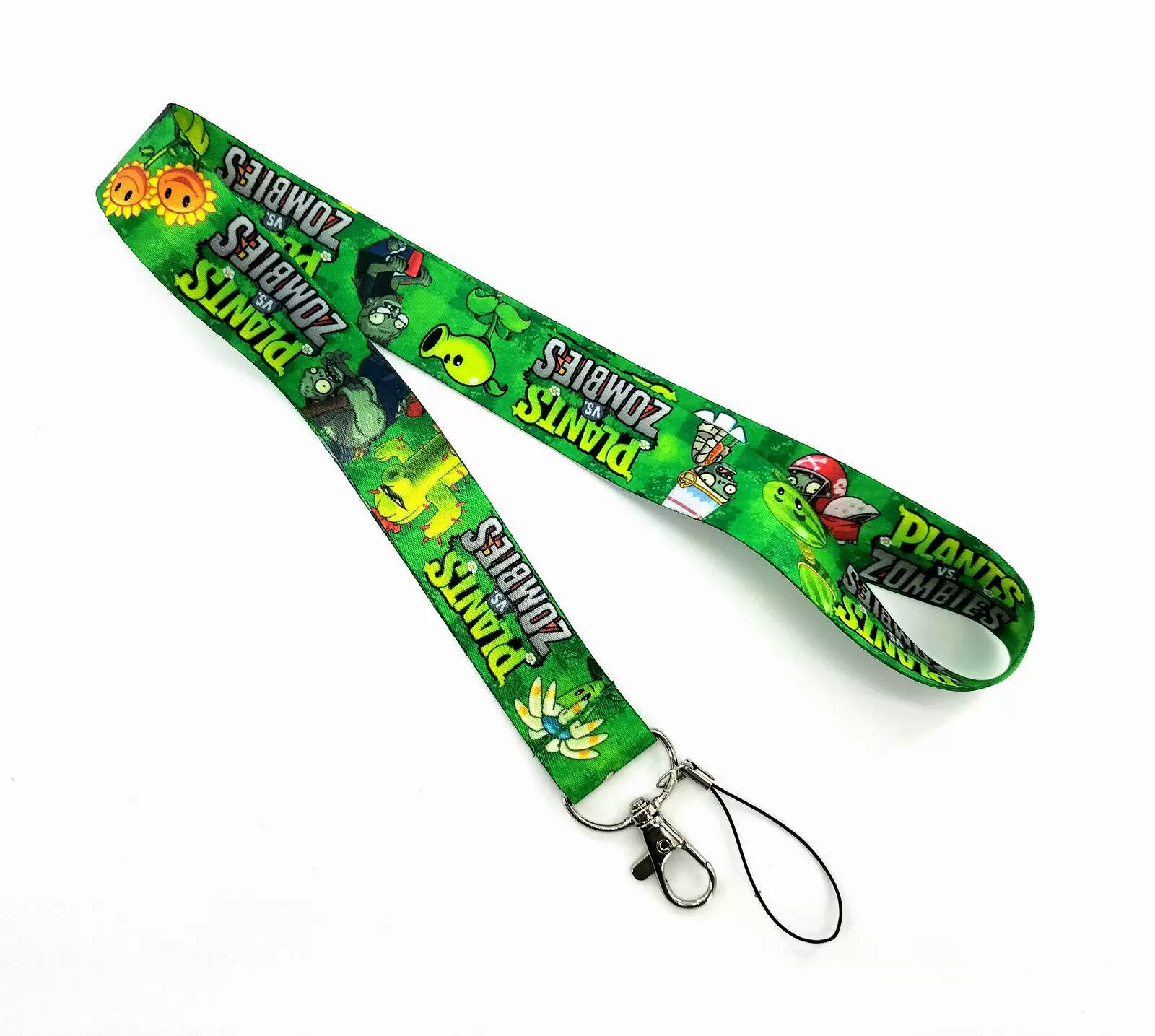Plants vs. Zombies, cartoon long mobile phone, camera, strap