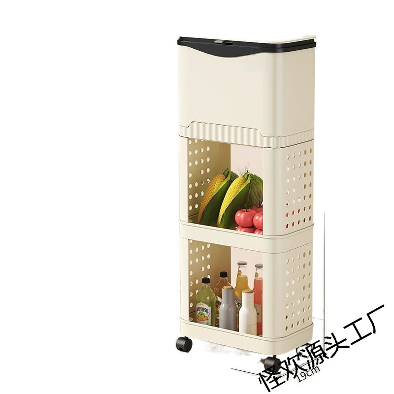 Capacious garbage can for home use, Japanese storage system