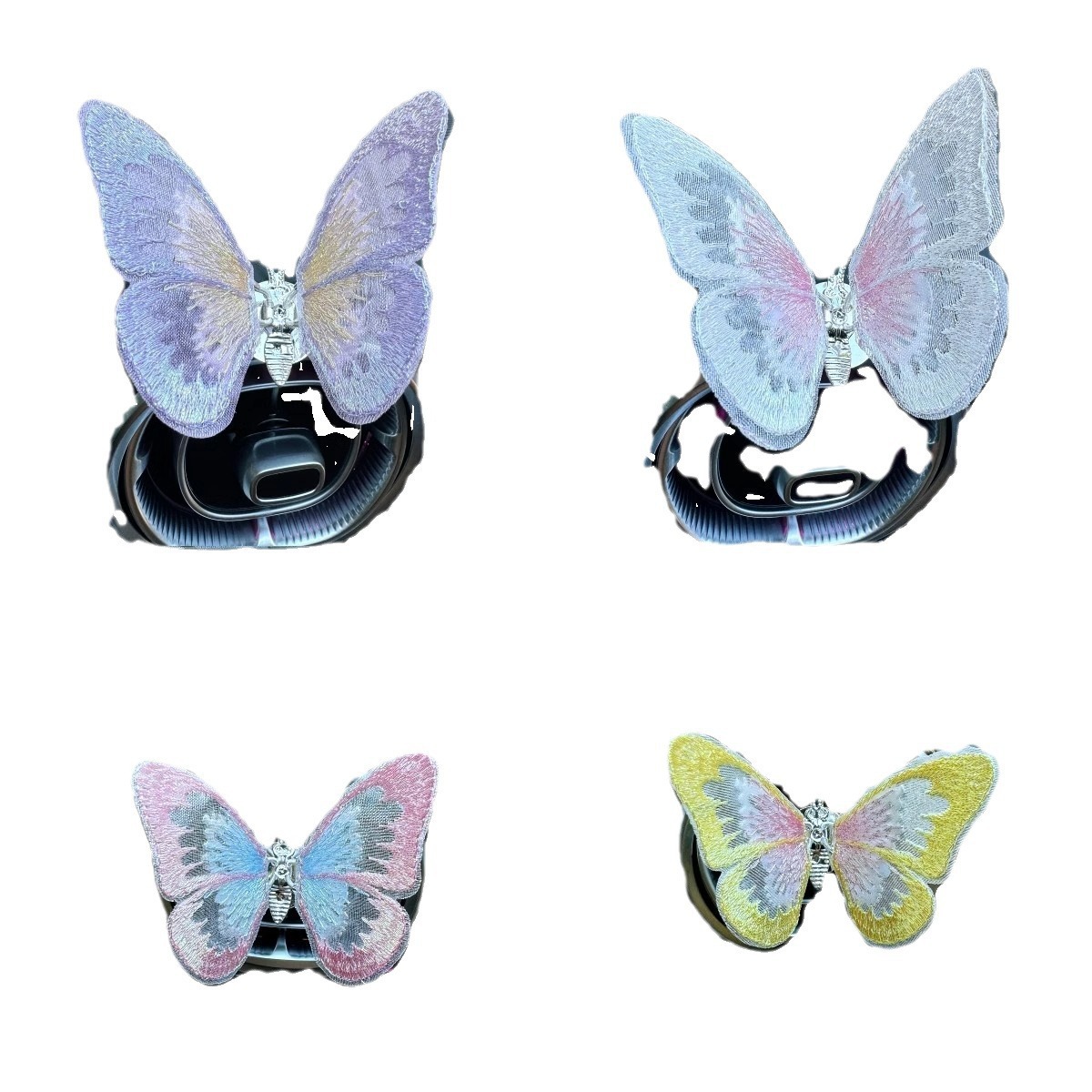 Mariposa móvil automóvil consola central salida de aire decoración de accesorios de automóvil curar la idea de accesorios de automóvil