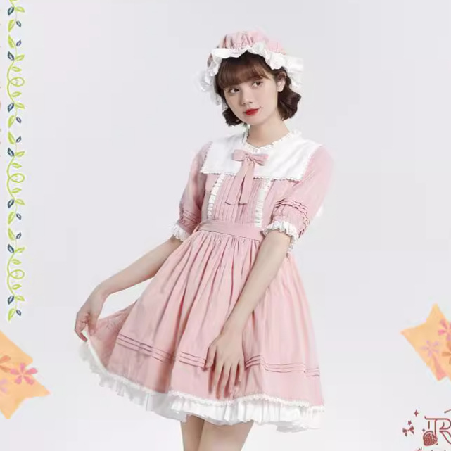 国牌*LOLITA洛丽塔连衣裙公主裙轻LO软妹小清新泡泡袖甜美