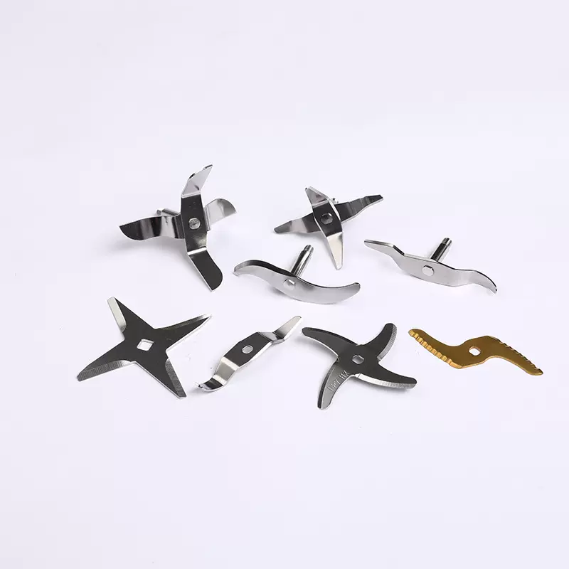 不锈钢搅拌机刀片 底座家用耐磨损 机刀片配件豆浆机四叶旋风刀片