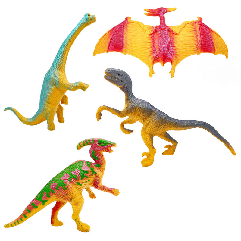 Cross-border Amazon 3-inch simulation of small dinosaur model animals 9-11cm pterosaur paracenopterosaur dinosaur toys wholesale
