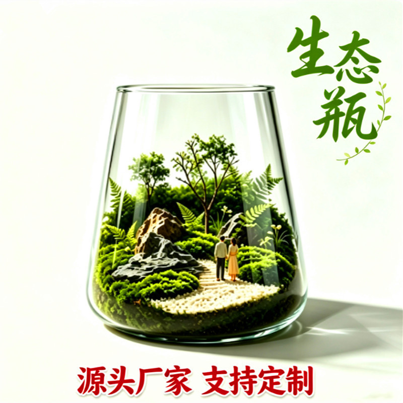 Micro-Landscape Mini Ecological Bottle Transparent Glass Container DIY Material Kit Decoration Moss Succulent Plant Landscaping Bottle Micro-Landscape Mini Ecological Bottle Transparent Glass Container DIY Material Kit Decoration Moss Succulent Plant Landscaping Bottle