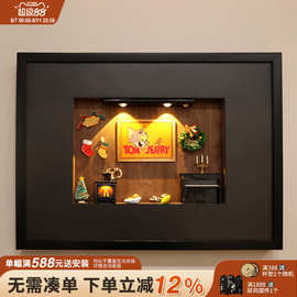 猫和老鼠电表箱遮挡画配电箱装饰画电闸弱电箱壁画开关盒遮丑挂画