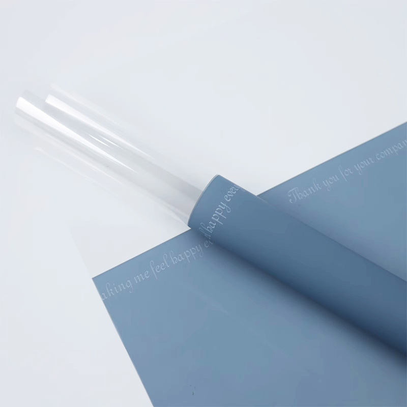 Bolsa de embalaje de flores de San Valentín al por mayor floristería arte floral material de bricolaje opp celofán impermeable bolsa de un solo haz de flores