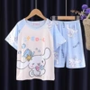 S dual short set-blue jade dog