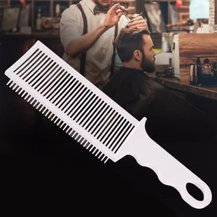 Oil Head Gradient Shovel Hairdressing Comb Hair Clipper Flat Head Clipper Comb Positioning Styling Comb Convenient Hairdressing Aid