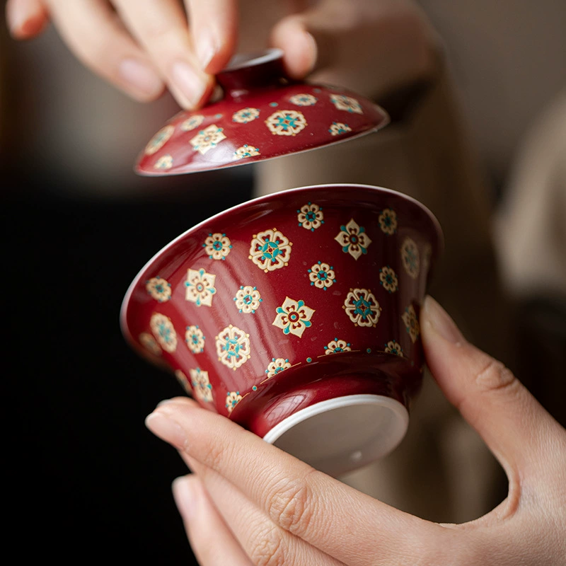 Керамическая ретро чайная чашка弥言, набор чая, handmade