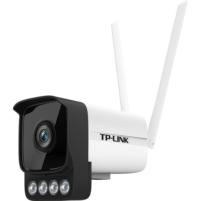 TP-LINK 300万高清全彩夜视室外防尘双天线远程拾音枪机