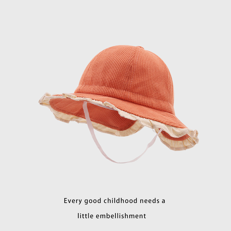 Sombrero de Pescador con Ala Ancha para Bebés de Algodón, Protección Solar, Transpirable