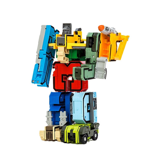 Letter and Number Shaping Children's Toy Wholesale Transformers Optimus Prime Assembly Toy Robot Boy Educational
