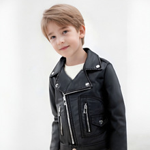 童装女童男童皮衣机车夹克2025春秋新款韩版中小童儿童宝宝外套潮