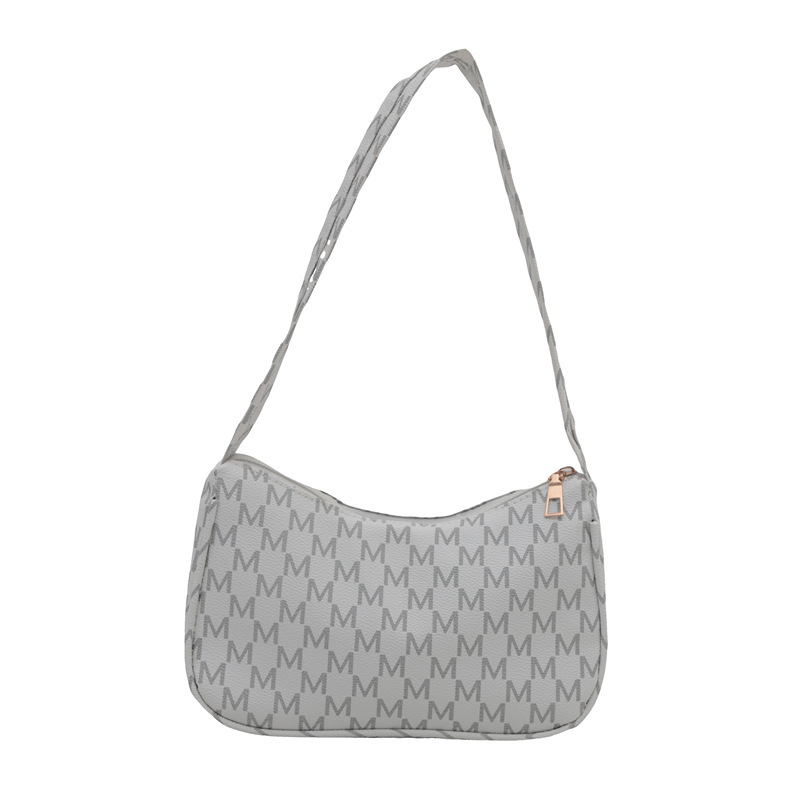 Bolsa de media luna impresa retro bolso de otoño nicho de diseño de estilo occidental 2024 nuevo bolso de hombro bolso de mano hermoso